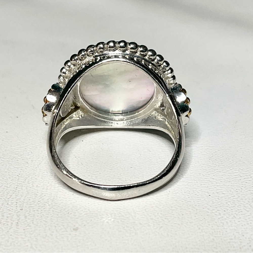Tagliamonte Sterling 18K Carved Celestial Ring SZ 6 - Picture 5 of 10